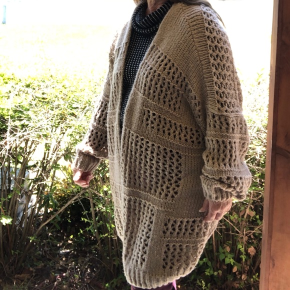 Stevie Hender cable knit open front cardigan - Picture 1 of 10